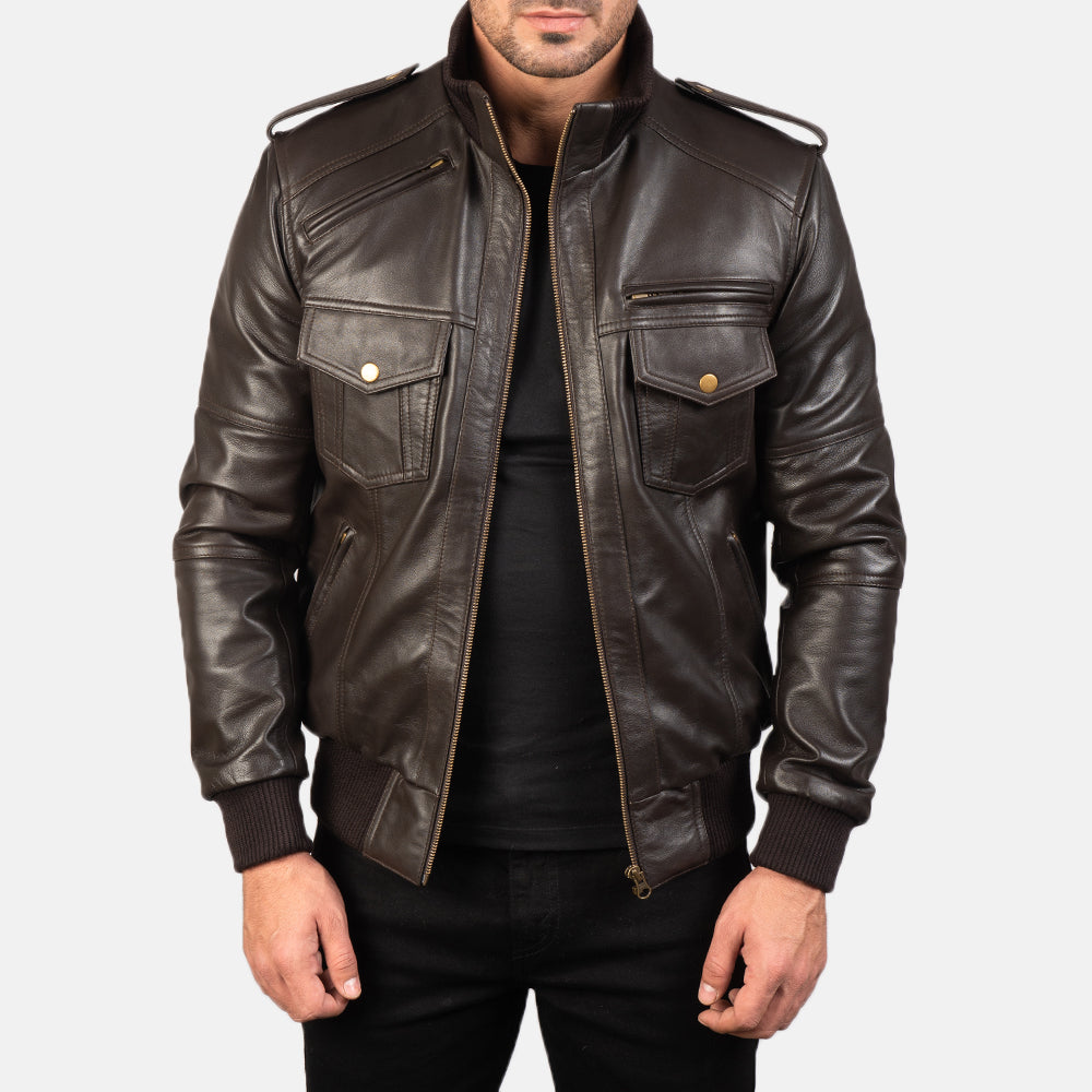 Men's Leather Bomber Jackets – Classic Military Style | The Jacket